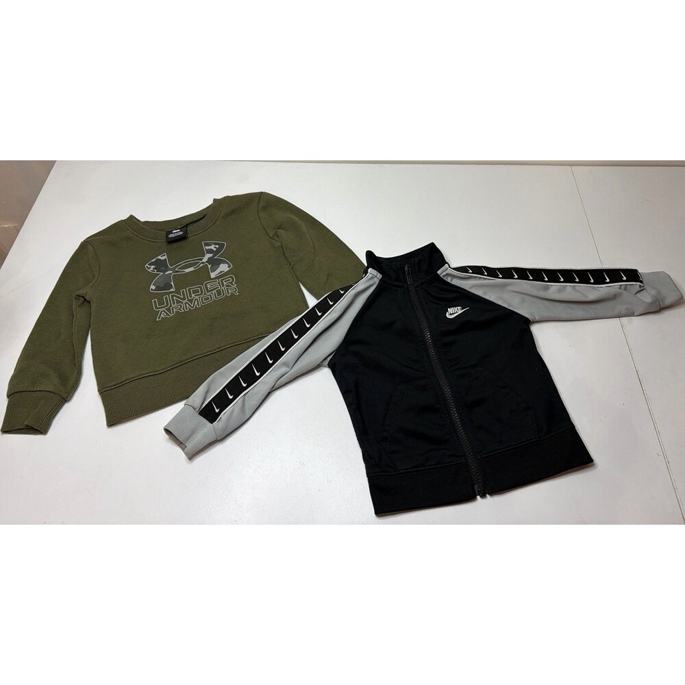 Boys Nike Zip Up & Under Armour Sweatshirt